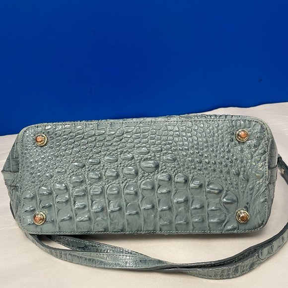 Brahmin Duxbury "Sea Glass/Light Green" Leather Ombre Melbourne Satchel - Picture 9 of 9